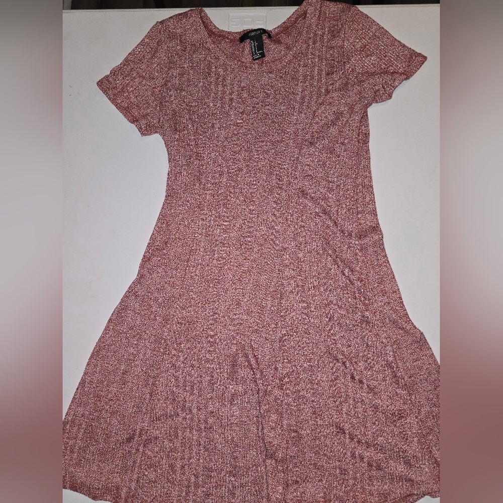 Forever 21 Ribbed Knit Skater Dress – Size S – Comfy & Stylish